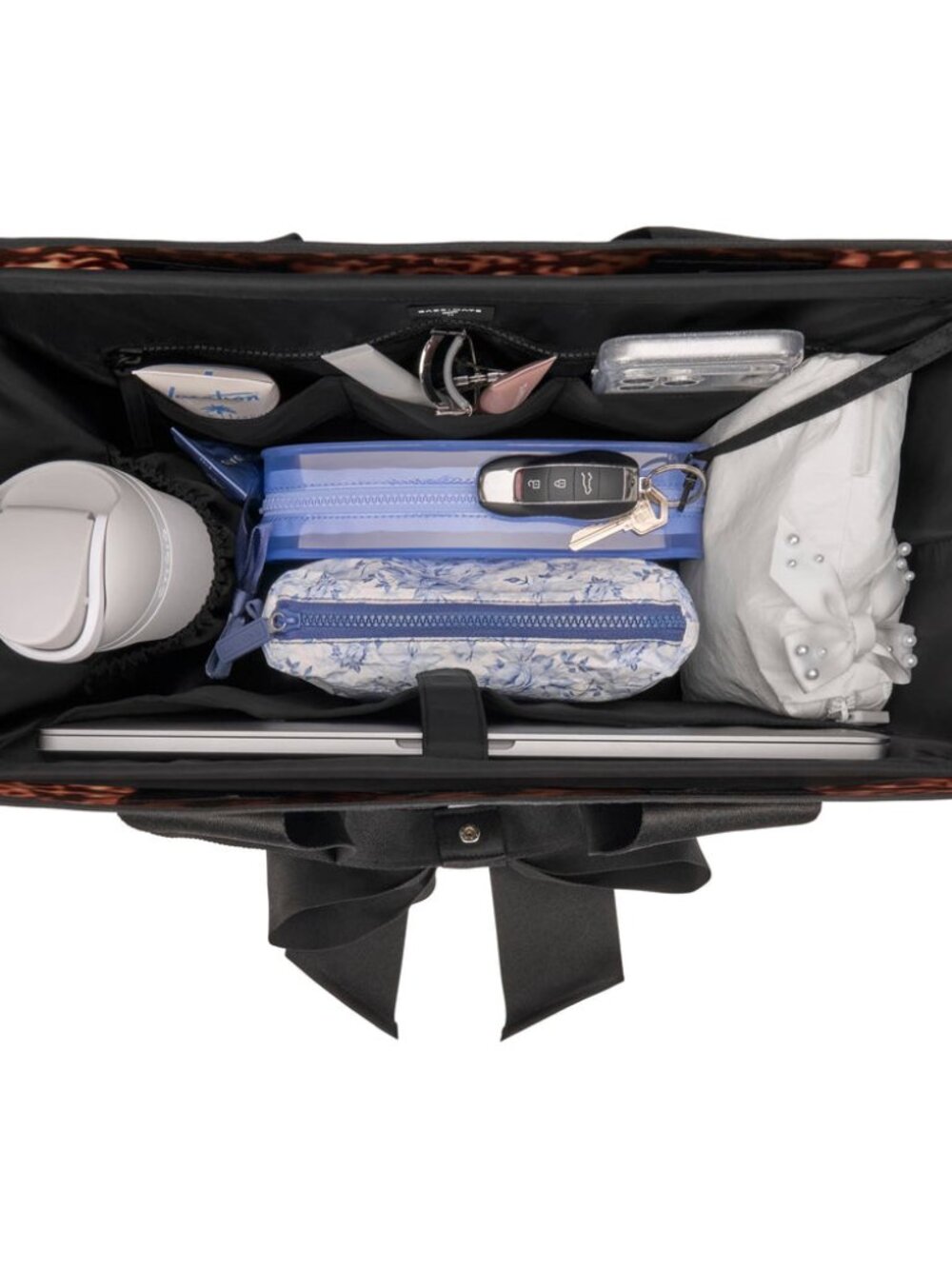 Case-Mate Jelly Tote Organizer Insert Black Laptop Sleeve Multi Pocket NWT